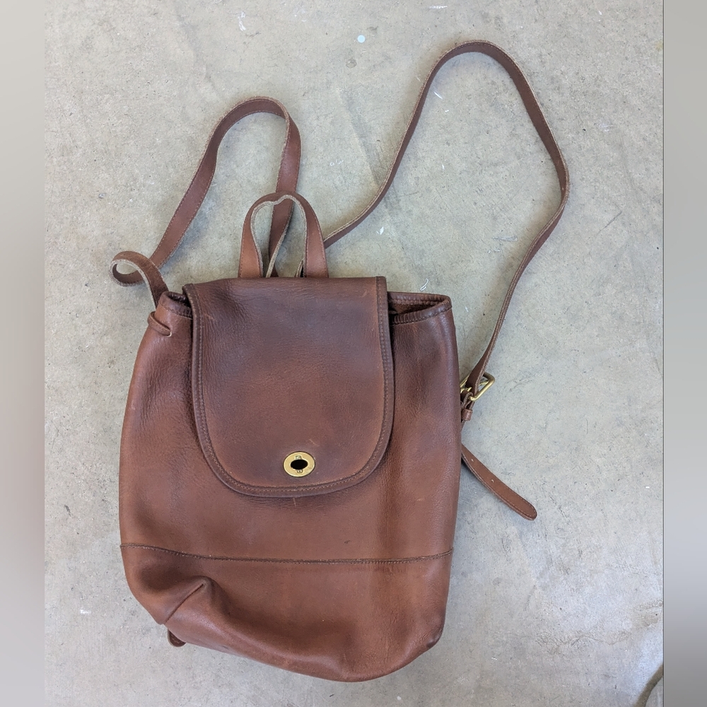 Vintage Brown Coach Backpack